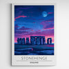 Affiche décorative Stonehenge la nuit