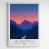 Affiche décorative Yellowstone la nuit