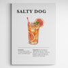 Affiche décorative cocktail Salty Dog