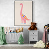 Affiche pour enfants - Girafe rose vintage - Créations d'Agathe